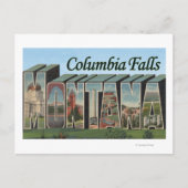 Columbia Herfsten, Montana - grote lettertjes Briefkaart (Voorkant)
