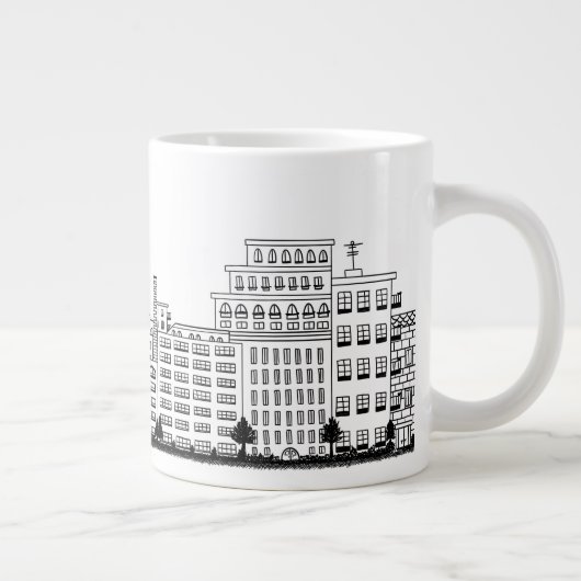 Columbia Hoogte Nostalgische koffie Mok (Rechts)