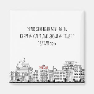 Columbia Hoogten Nostalgisch Magneet