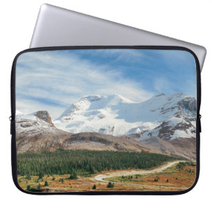 Columbia Icefield panorama met sneeuwbedekking Laptop Sleeve