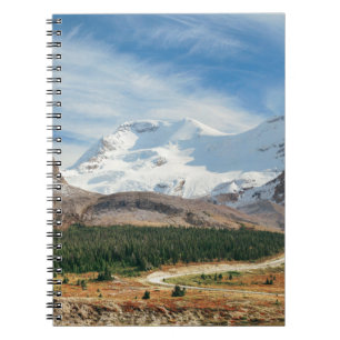 Columbia Icefield panorama met sneeuwbedekking Notitieboek