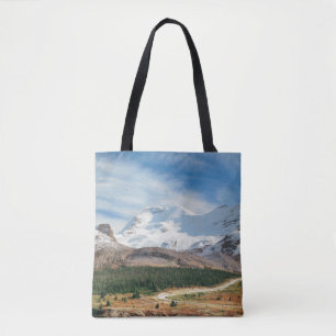 Columbia Icefield panorama met sneeuwbedekking Tote Bag