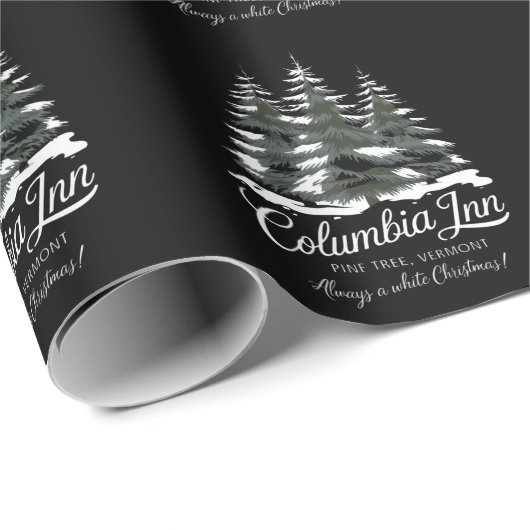 Columbia Inn Pine Tree Vermont A White Christmas Cadeaupapier (Rol Hoek)