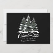 Columbia Inn Pine Tree Vermont A White Christmas Feestdagenkaart (Voorkant)