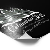 Columbia Inn Pine Tree Vermont A White Christmas Foto Afdruk (Hoek)