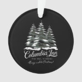 Columbia Inn Pine Tree Vermont A White Christmas Ornament (voorkant)