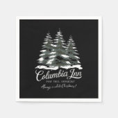 Columbia Inn Pine Tree Vermont A White Christmas Servet (Voorkant)