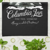 Columbia Inn Pine Tree Vermont A White Christmas Theedoek (Gevouwen)