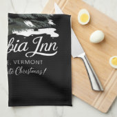 Columbia Inn Pine Tree Vermont A White Christmas Theedoek (Quarter Fold)