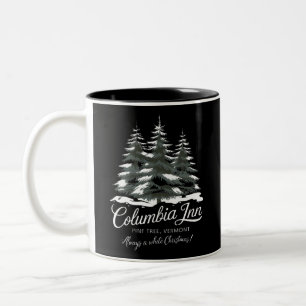 Columbia Inn Pine Tree Vermont A White Christmas Tweekleurige Koffiemok