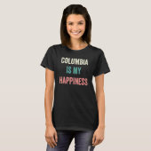 Columbia Is Mijn Geluk T-shirt (Voorkant volledig)