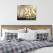 Columbia Leading Dauntless in the Hurricane Cup Canvas Afdruk (Insitu (Slaapkamer))