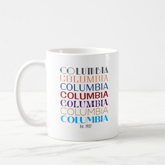 Columbia Logo, Decades Coffee Mok (Links)