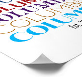 Columbia Logo, Decades (Matte Print) Poster (Hoek)