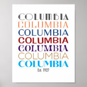 Columbia Logo, Decades (Matte Print) Poster (Voorkant)