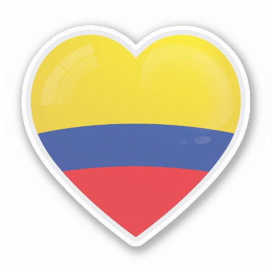 Columbia Love Flag Sticker (Voorkant)