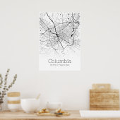 Columbia Map - South Carolina - City Map Poster (Keuken)