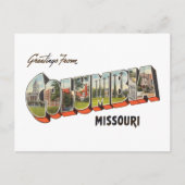 Columbia Missouri Briefkaart (Voorkant)