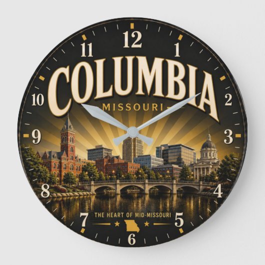Columbia Missouri Grote Klok (Voorkant)