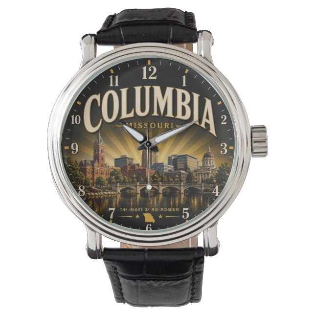 Columbia Missouri Horloge (Voorkant)