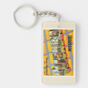 Columbia Missouri MO Old Vintage Travel Souvenir Sleutelhanger
