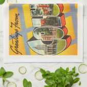 Columbia Missouri MO Old Vintage Travel Souvenir Theedoek (Gevouwen)