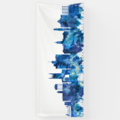 Columbia Missouri Skyline Blue Spandoek (Verticaal)