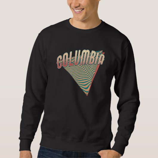 Columbia Missouri Throwback  Retro Trui (Voorkant)