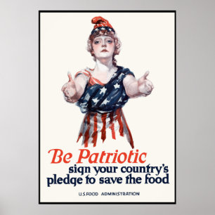 Columbia nodigt je uit om voedsel te redden — gr poster