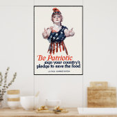 Columbia nodigt je uit om voedsel te redden — gren poster (Keuken)