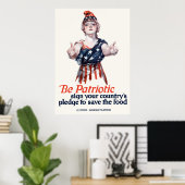 Columbia nodigt u uit voedsel te redden poster (Thuiskantoor)