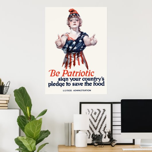 Columbia nodigt u uit voedsel te redden poster (Thuiskantoor)