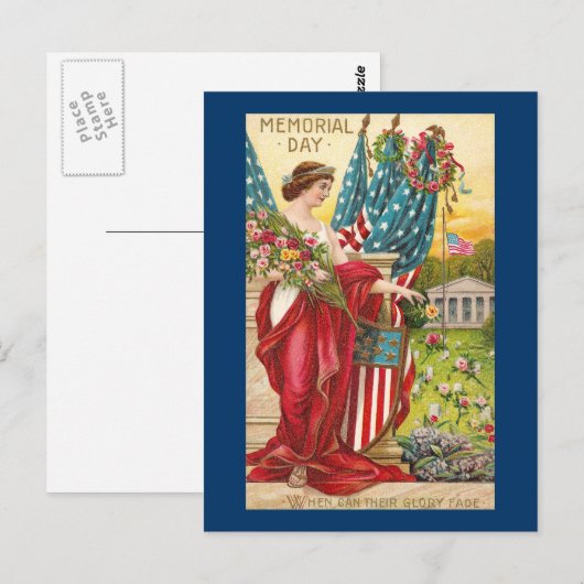 Columbia Observes Memorial Day  Briefkaart (Voorkant / Achterkant)