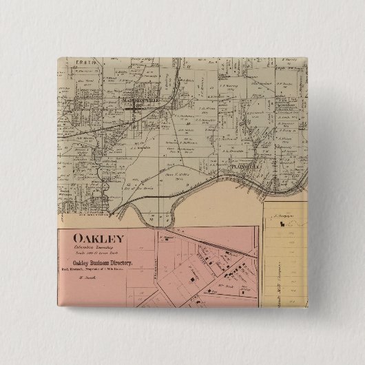 Columbia, Ohio Vierkante Button 5,1 Cm (Voorkant)