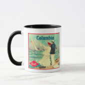 Columbia Oranje label Mok (Links)