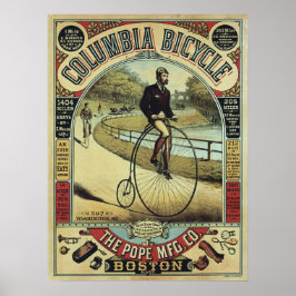 Columbia Penny Farthing Bicycle Poster