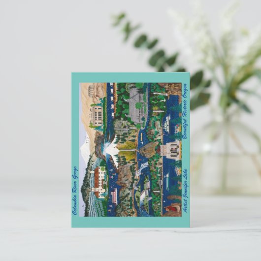 Columbia River Gorge Briefkaart (Staand voorkant)