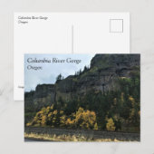 Columbia River Gorge, Briefkaart van Oregon (Voorkant / Achterkant)