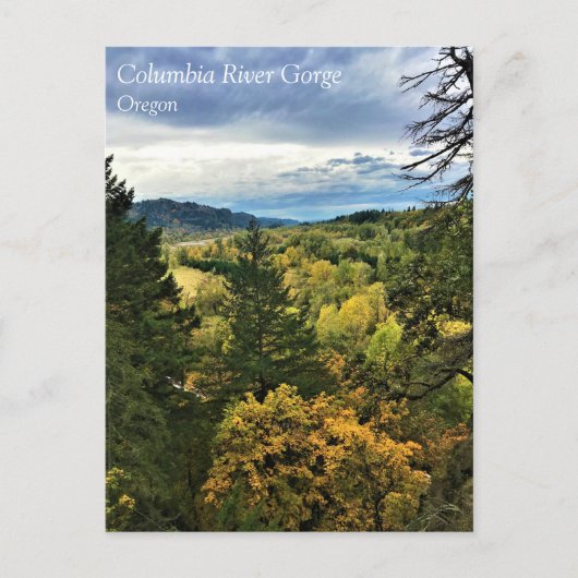 Columbia River Gorge, Briefkaart van Oregon (Voorkant)