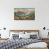 Columbia River Gorge Canvas Afdruk (Insitu (Slaapkamer))