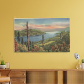 Columbia River Gorge Canvas Afdruk (Insitu (Woonkamer))