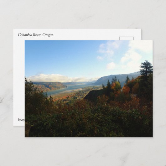 Columbia River Gorge in het najaar Briefkaart (Voorkant / Achterkant)
