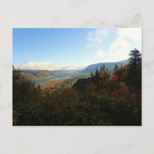 Columbia River Gorge in het najaar Briefkaart