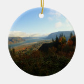 Columbia River Gorge in het najaar Keramisch Ornament (Voorkant)