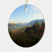 Columbia River Gorge in het najaar Keramisch Ornament (Links)