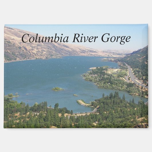 Columbia River Gorge Landschap Magneet (Voorkant)