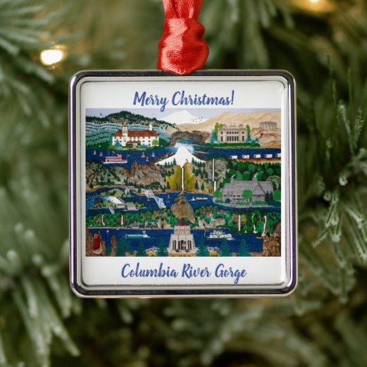 Columbia River Gorge Metalen Ornament (Boom)
