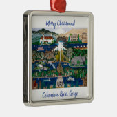 Columbia River Gorge Metalen Ornament (Rechts)