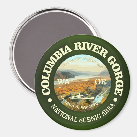 Columbia River Gorge NSA Magneet (Voorkant / Achterkant)
