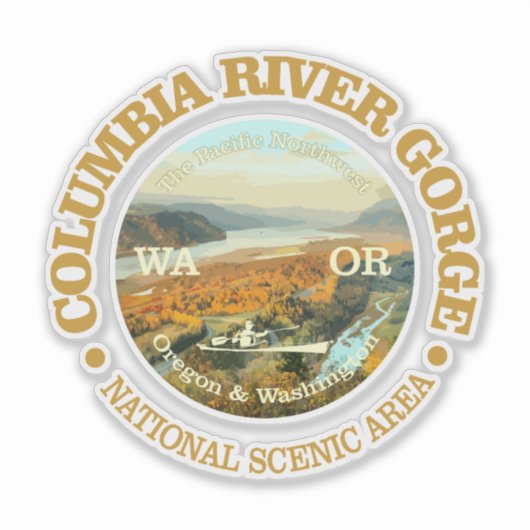 Columbia River Gorge NSA Sticker (Voorkant)